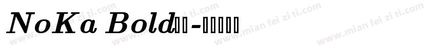NoKa Bold字体字体转换